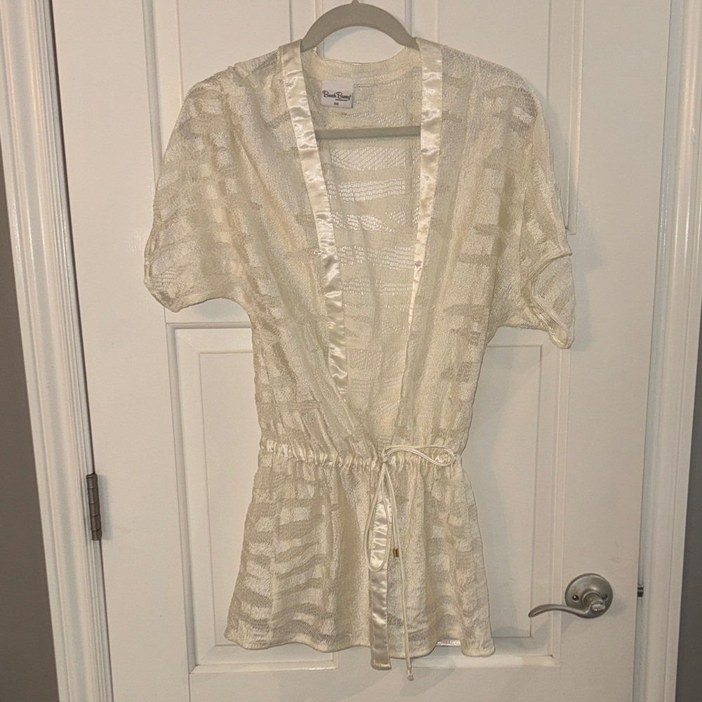 Beach Bunny Sheer White Cover-Up
